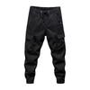 Herren Cargohose Elastischer Bund Verstellbarer Kordelzug Lässige Overalls mit mehreren Taschen Einfarbig Regular Fit Hose