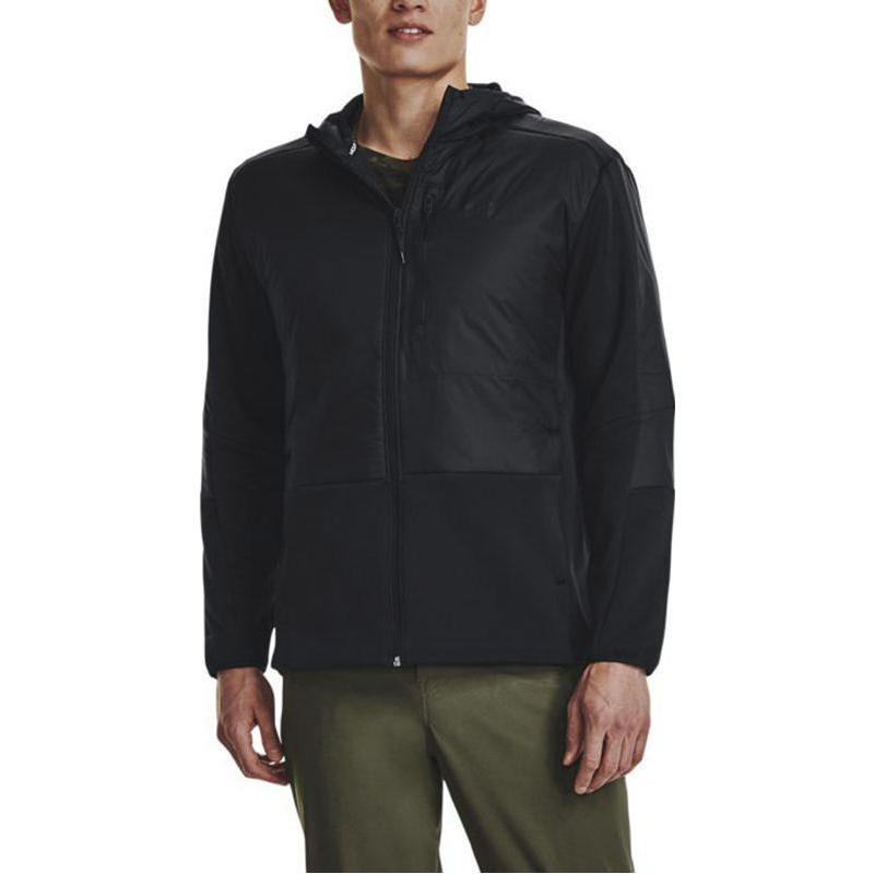 Anta Basketball Series Letter Pattern Zip Jacket Men Jackets Black 152211736-3