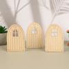 Dollhouse Miniature Furniture Desk Chair Bed Arched Door Model Diy Simulation Mini Park Bench Accessories Scene Toys