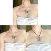 Y2k Retro Punk Metal Chain Necklace For Hip Hop And Streetwear Style