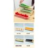Set of 6 Vegetable Storage Containers | Refrigerator Storage for Radishes, Green Onions, and Cilantro | Airtight Transparent Boxes | Space-Saving, Sta
