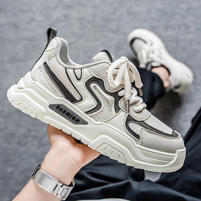 Men 's Casual Four Seasons Fashion Skateboarding Students Comfortable Sneakers Boys Trending Soft Sole Breathable Shoes