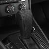 1pc Black PU Leather Gear Shift Knob Cover Non-Slip, Diamond Stitch Design,Comfortable Grip for Enhanced Driving Experience, Car Interior Accessory