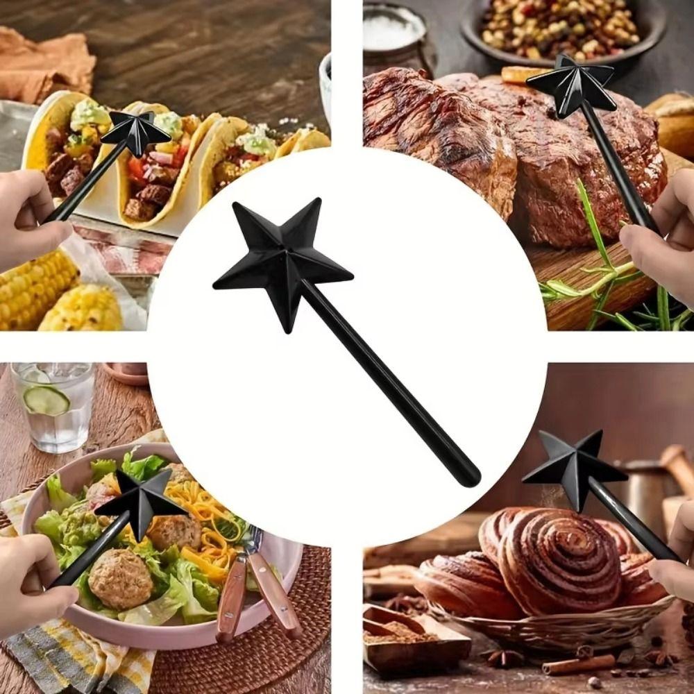 Creative Star Shaped Seasoning Wand 3 Holes Star Shaped Shake Stick  BBQ Supplies