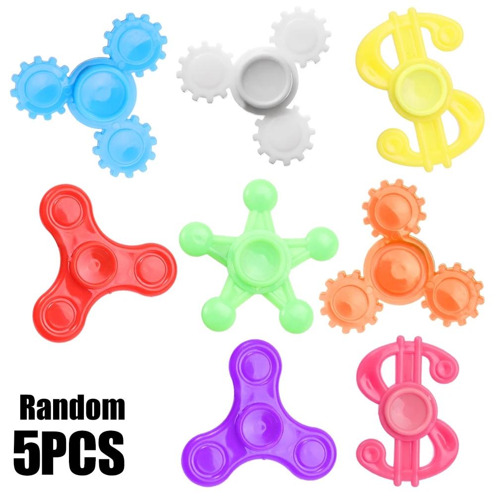 

1-10 шт. Міні Fidget Spinner обертаються іграшки 4 см Дитячий ручний обертовий гіроскоп Декомпресійні іграшки Весела гра на пальці Подарунки Random-5pcs