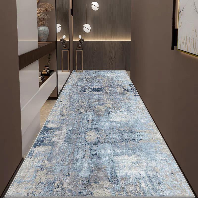 Moderner Flurläufer Teppich für Flur Wohnzimmer Dekoration Heim Gang Bodenmatten Luxus Eingangsbereich Dekor Bereich Langer Streifen Teppich