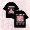 T-shirt Cardi B Little Miss Drama Tour 2026 Regalo per Fan di Cardi B Maglietta Estetica Rap Music 2026 Tour Uomo Donna Estate Casual Magliette Top