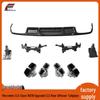 AMG CLS63 Rear Lip Exhaust Tips & Diffuser Kit for 2013-2017 Mercedes CLS-Class W218