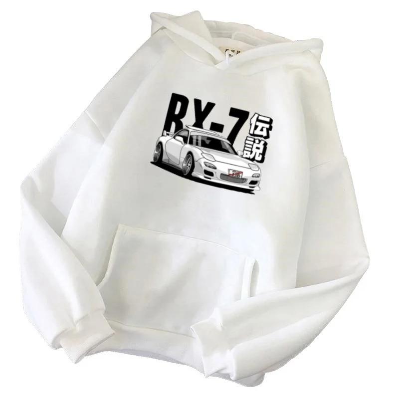 

Initial D Jdm Hoodie Vintage Rx7 Fd Drift Japanese Cars S Printed Sweatshirt Harajuku Tracksuit Loose Mens Streetwear Pullover S