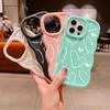 Candy Color Love Heart Wavy Side Case For VIVO Y100 5G Y03 V30 Pro V29 V25 V27 Y17S Y36 Y15S Cover Funda Soft Cute