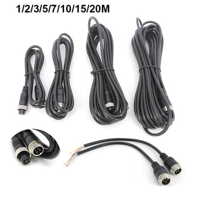 1/3/5M 4 Pin Core Male To Female Aviation Extension Video Connector Power Cable for Car Truck Bus Monitor Camera Wire
