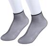 Casual Breathable Short Stocking Dots Ultra-Thin Crystal Silk Solid Color Snag-proof Silk Sock for Women Summer Daily