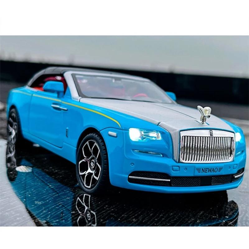 1/24 Rolls Royce Dawn Alloy Luxy Car Model Diecasts Metal Toy Vehicles Car Model Simulation Sound and Light Childrens Toys Gift