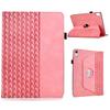For iPad (2025)/10.9 (2022) Case Rotating Stand Building Block Imprinted Leather Tablet Cover