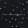 French Niche 2025 A/W Rhinestone Little Black Dress: Sleeveless, Round Neck, High Waist, A-line Short Skirt.