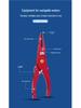 Multi-purpose Aluminum Alloy Fishing Pliers with Line Cutter, Ring Opener, and Lead Crimper for Saltwater Fishing