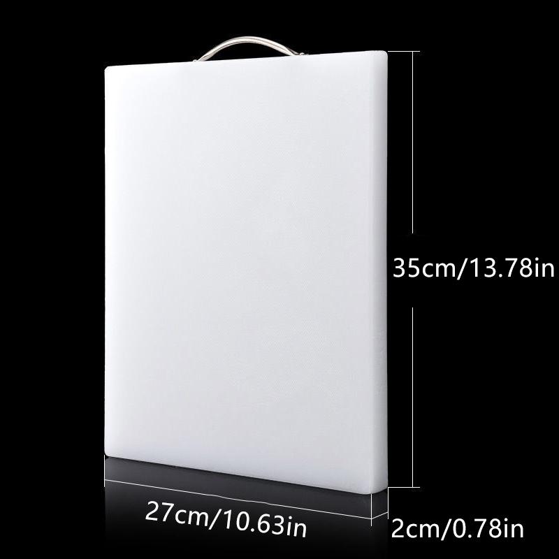 

Plastic Cutting Board,Chopping Board Fruit Vegetable Food Grade Pe,Thickened,Mildew Proof,Kitchen Accessories,White S