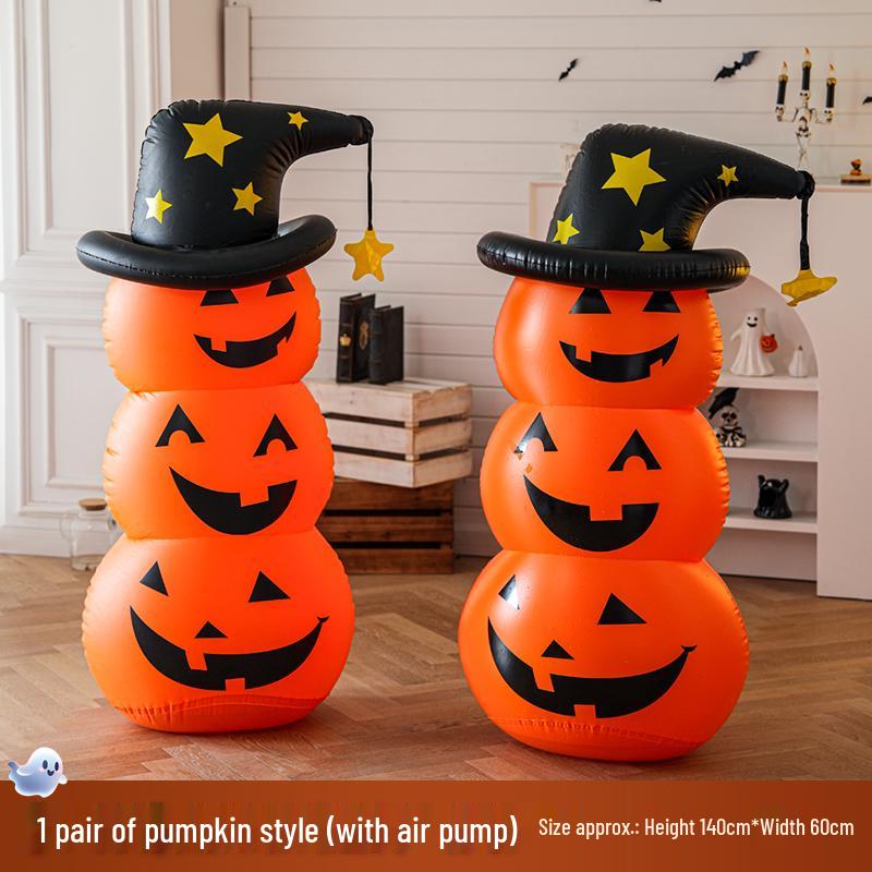 Halloween Haunted House Outdoor Inflatable Pumpkin Ghost Decoration Props