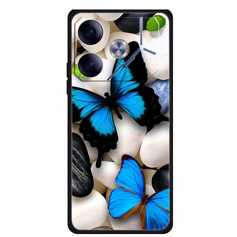 Phone Case For Tecno Pova 6 Back Cover Case Shockproof Black Silicone Soft Funda For Tecno Pova 6 Case Pova6 6.78" Capas Coque