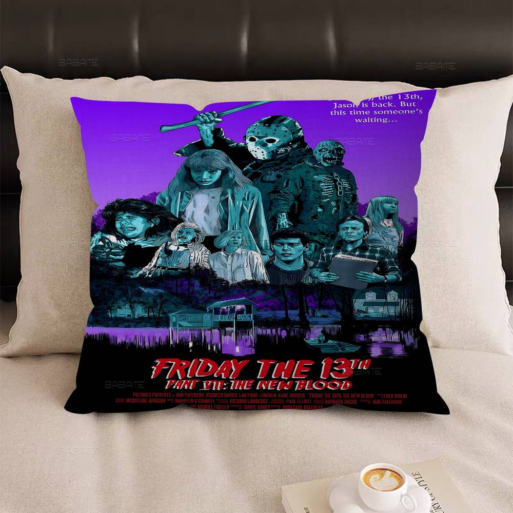 Horror Movie F-Friday T-The 13Th Pillow Gift Home Office Decoration Bedroom Sofa Car Cushion Cover Case 45X45