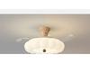 Antique-Style Cream Ceiling Fan with Invisible Light Fixture for Living Room, Bedroom, or Dining Room