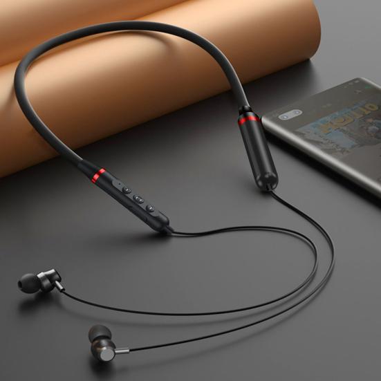 Bluetooth-compatible Earphone Magnetic Handsfree Wireless Neckband Clear Calls Headphone Sport Stereo Headset