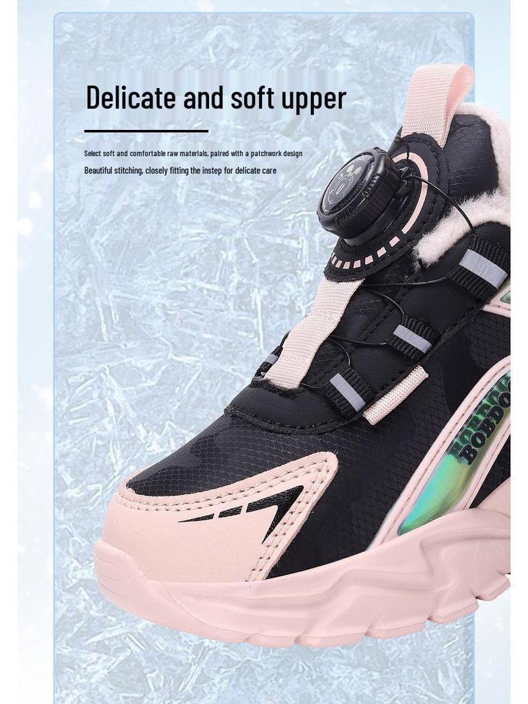 Antislip, warme katoenen schoenen voor meisjes in de winter van 2025, geschikt voor kinderen van 8 tot 12 jaar - Trendy en duurzaam schoeisel