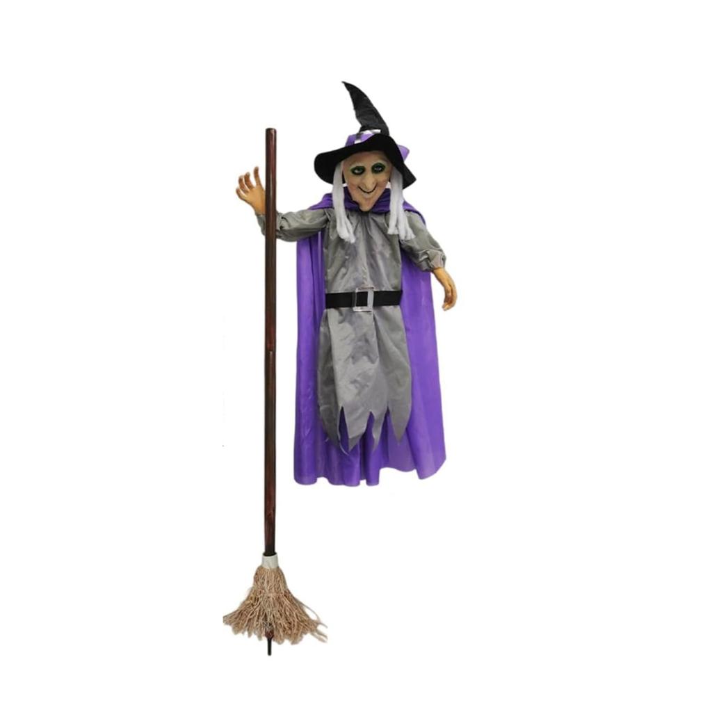Halloween Decoration Voice Control Witch Large Hanging Luminous Soundmaking Bar House Horror Decoration