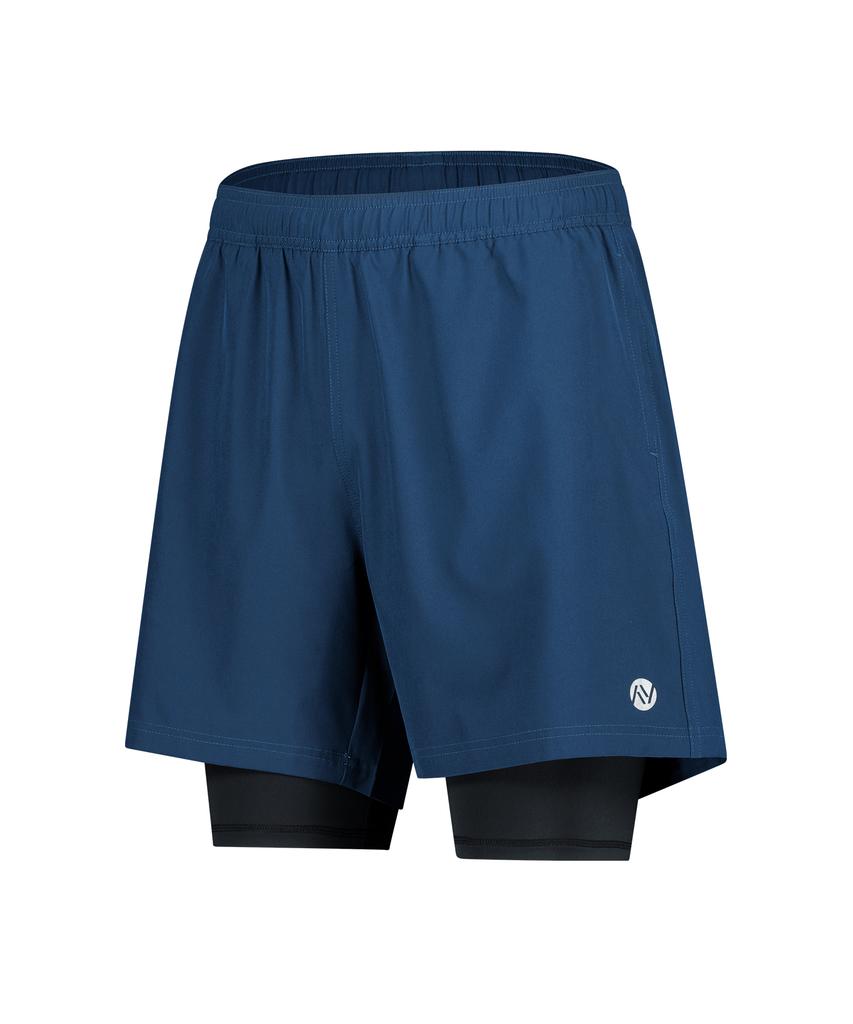 Leijibi Compact 2-In-1 Running Shorts Men'S & Women'S Sports Shorts Leggings (Health, Water, Workout) Pants M 2 Colors