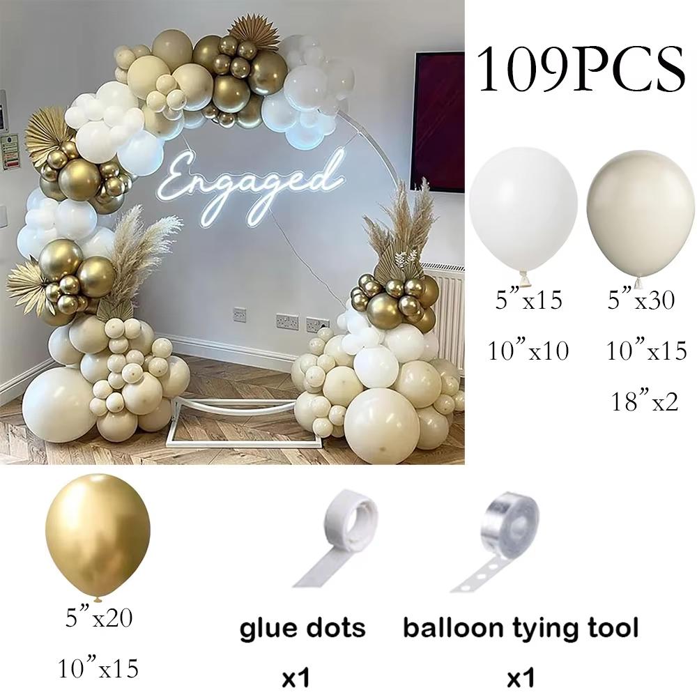Green Balloons Arch Sage Green White Sand Gold Confetti Latex Ballon Garland Birthday Party Wedding Graduation Decoration Globos