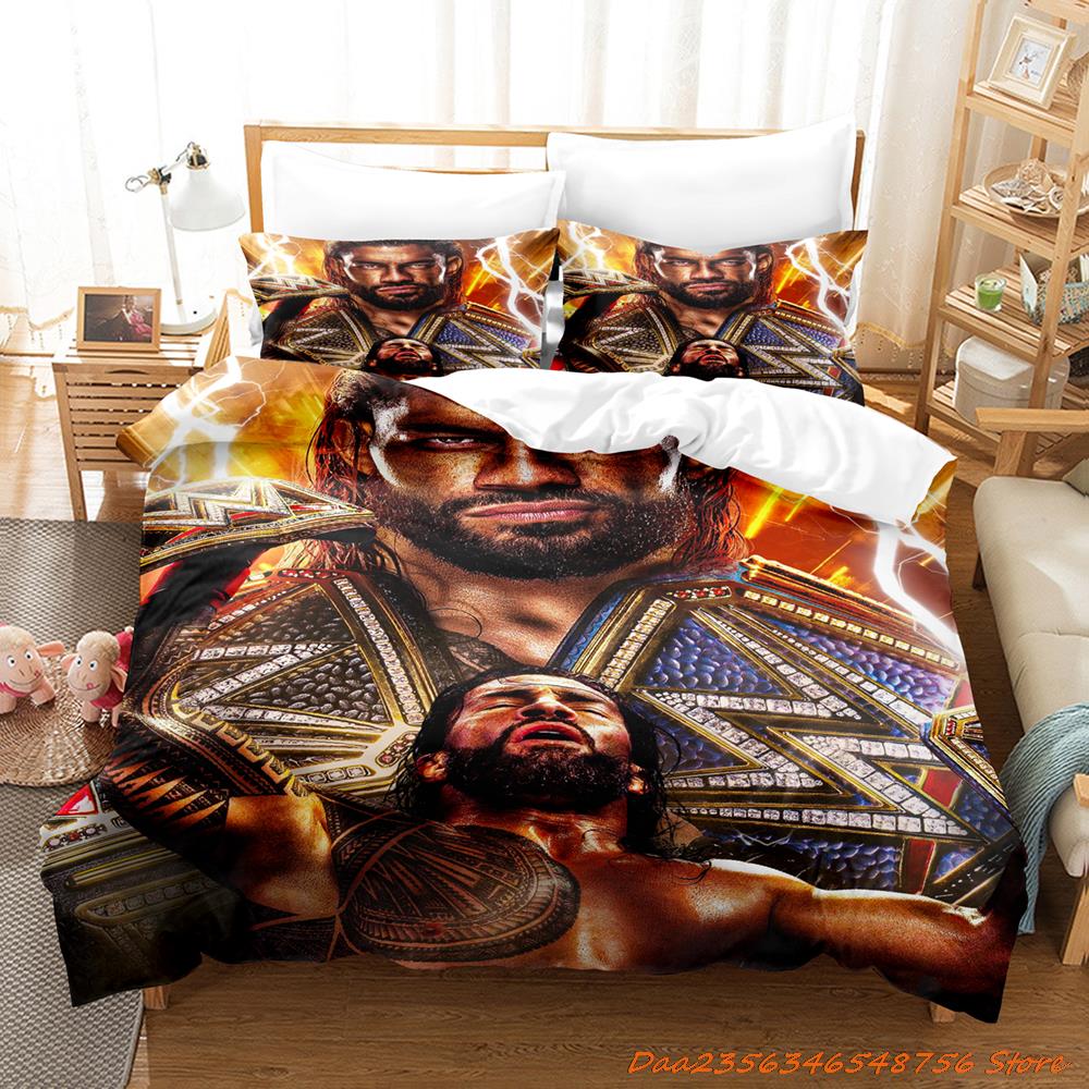 

Wrestler Roman Reigns Bedding Set Single Twin Full Queen King Size Bed Set Adult Kid Bedroom Duvetcover Sets Bed Sheet Set US Queen(228*228cm)3pcs