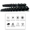 5pcs Black Silicone Blanking Cap Intake Vacuum Hose End Bung Sealing Plugs Auto Car Accessories Parts Waterproof and dustproof