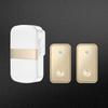 Battery-Free Wireless Doorbell: Self-Sustaining, Waterproof, Ultra-Long Range, Remote-Controlled, with Emergency Call Button for Elderly.