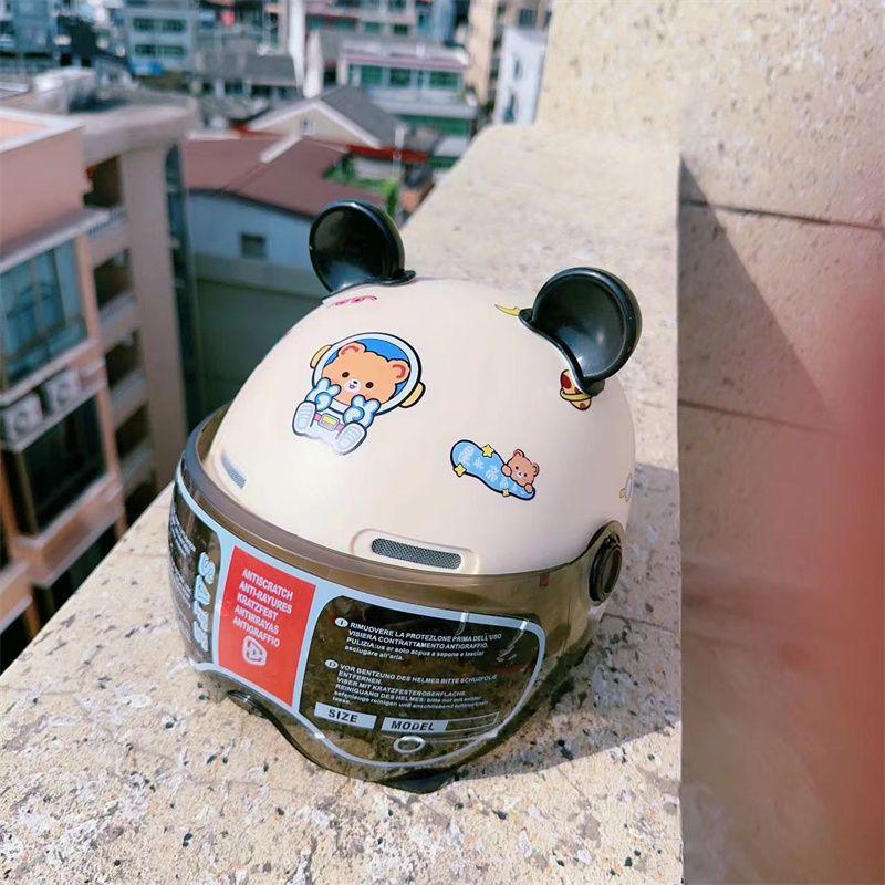 Children's Helmet Electric Bike Motorcycle Boy Girl Children Riding Protective Technology Sense Safety Helmet