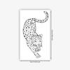 Minimalist Lines Leopard Tattoo Sticker Cold Lazy Waterproof Lasting Waist, Abdomen, Side Waist Exquisite Animal Pattern