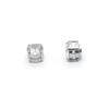 Zirconia Magnetic Ear Clips | No Piercing Faux Stud Earrings for Couples In Stainless Steel