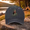 Prayer Warrior Camo Printed Washed Baseball Cap Unisex for Golf Outdoor Daily Wear