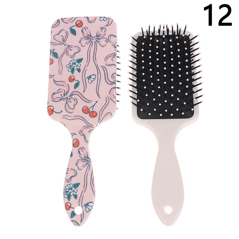 Bedruckte Kirschmassage Kopfhaut Luftkissenbürste Mädchen Spezial Glattes Haar Flauschiges Haarstyling Airbag-Kamm