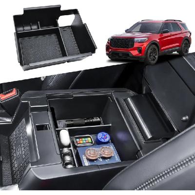 For 2025 2024     Ford Explorer Center Console Organizer Armrest Storage Box Tray Interior Storage Accessories
