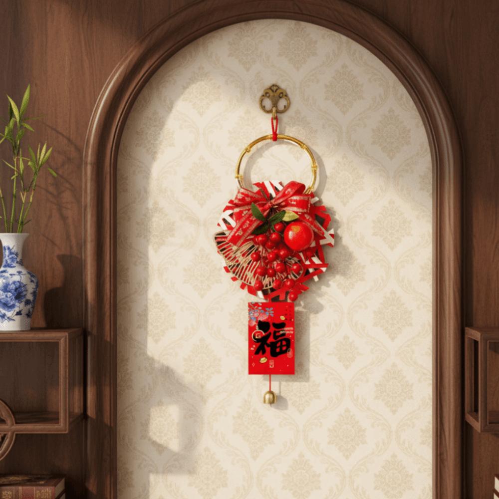 Traditional New Year Decorations Handcrafted Door Handle Decorations  Spring Festival