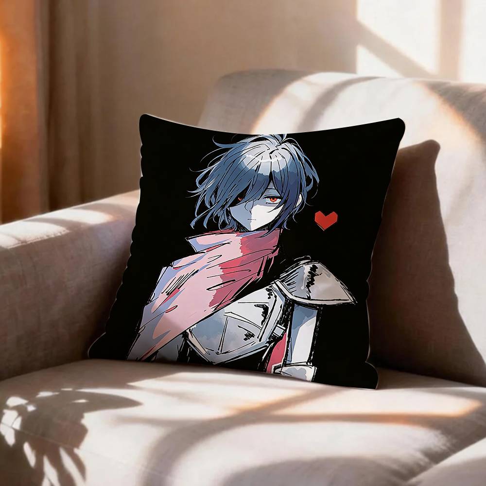 Indie Game KKris Deltarune Pillow Case Pattern Printed Pillowcase For Living Room Sofa Cushion Cover
