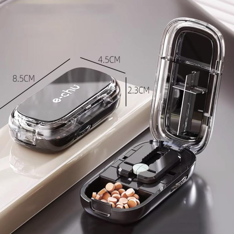 Quartering One-Third Pill Cutter Storage Box Portable Drug Tablet Medicine Dustproof Divider Organizer Crusher Pill Cutter