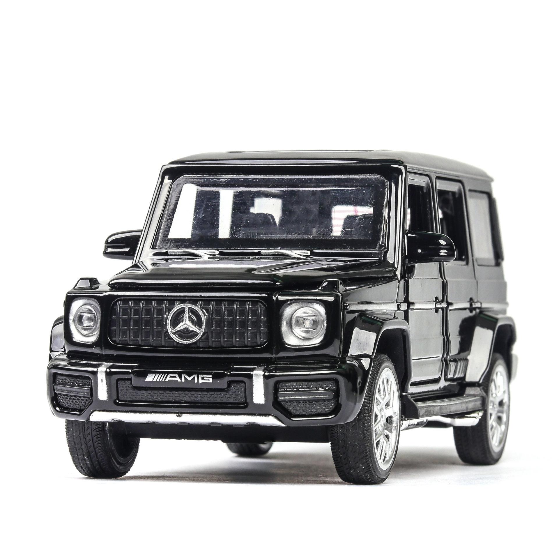 

Масштаб 1/32 Benz G63, литая под давлением модель автомобиля, игрушечный автомобиль с откатным механизмом, звуком и светом для детей, коллекция подарков для мальчиков и девочек