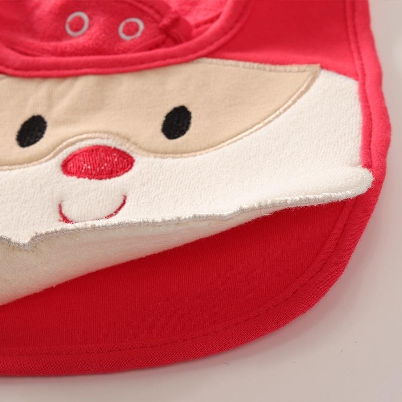 Christmas Baby Bibs Cotton Baberos Santa Claus Bavoir Saliva Towel for Boys Girls Babero Slabbetjes B