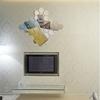 Elegante silberne sechseckige Acryl-3D-Spiegelwandaufkleber für Wohnzimmer und Schlafzimmer