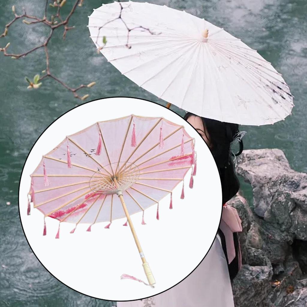 Ancient Dance Umbrella 32" Chinese Oiled Paper for Party