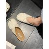 Baotou Half Slippers for Women's Summer Outwear New Pregnant Women's Soft Sole Knitted Flat Bottom Fish Mouth Muller Shoes French Cool Slippers