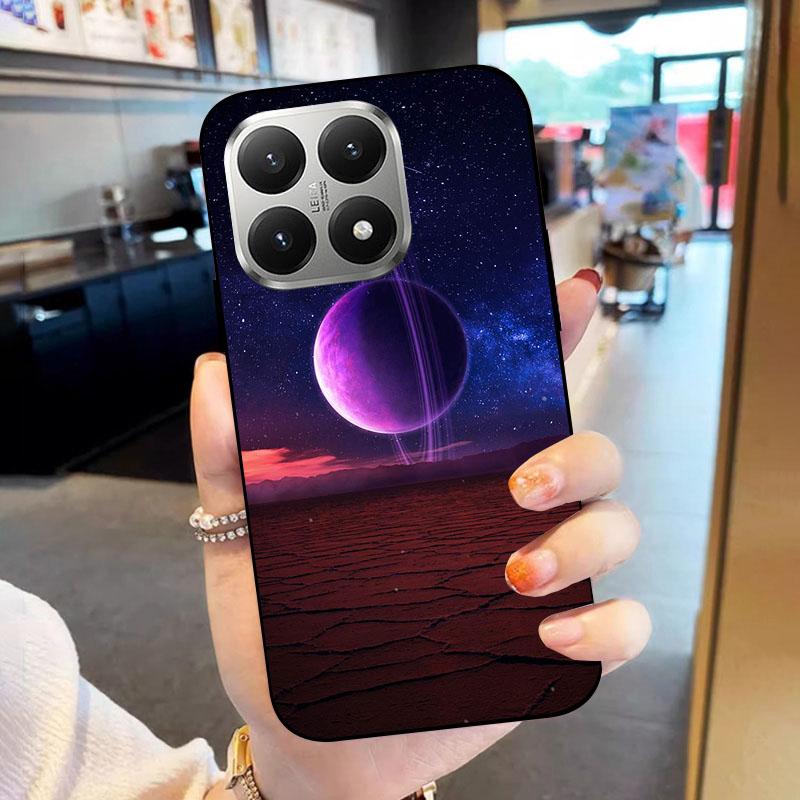 Soft Case For Xiaomi 15T 15 T Fundas Black TPU Silicone Back Cover For Xiaomi15T Phone Case Shockproof Protective Cartoon Coque