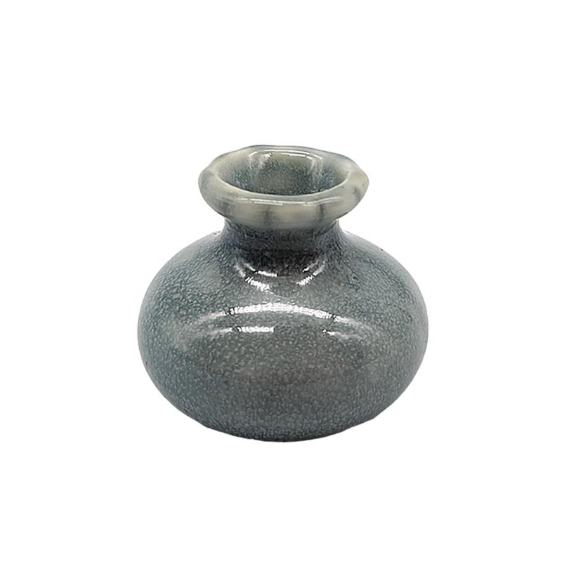 1/12 Puppenhaus Mini Gläser Vintage Keramik Bunte Vase Modell Puppe Hause Wohnzimmer Dekor Spielzeug Micro Landschaft Ornament Szene Prop