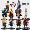 Nueva Figura de Anime Figura de Demon Slayer Kimetsu No Yaiba Muñeco Tanjiro Nezuko Zenitsu Figura Inosuke Guerrero Figura de Acción Modelo Juguete